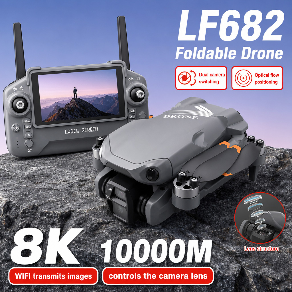 Drone Power Bank - Дрон для аэрофотосъемки LF682 с двумя