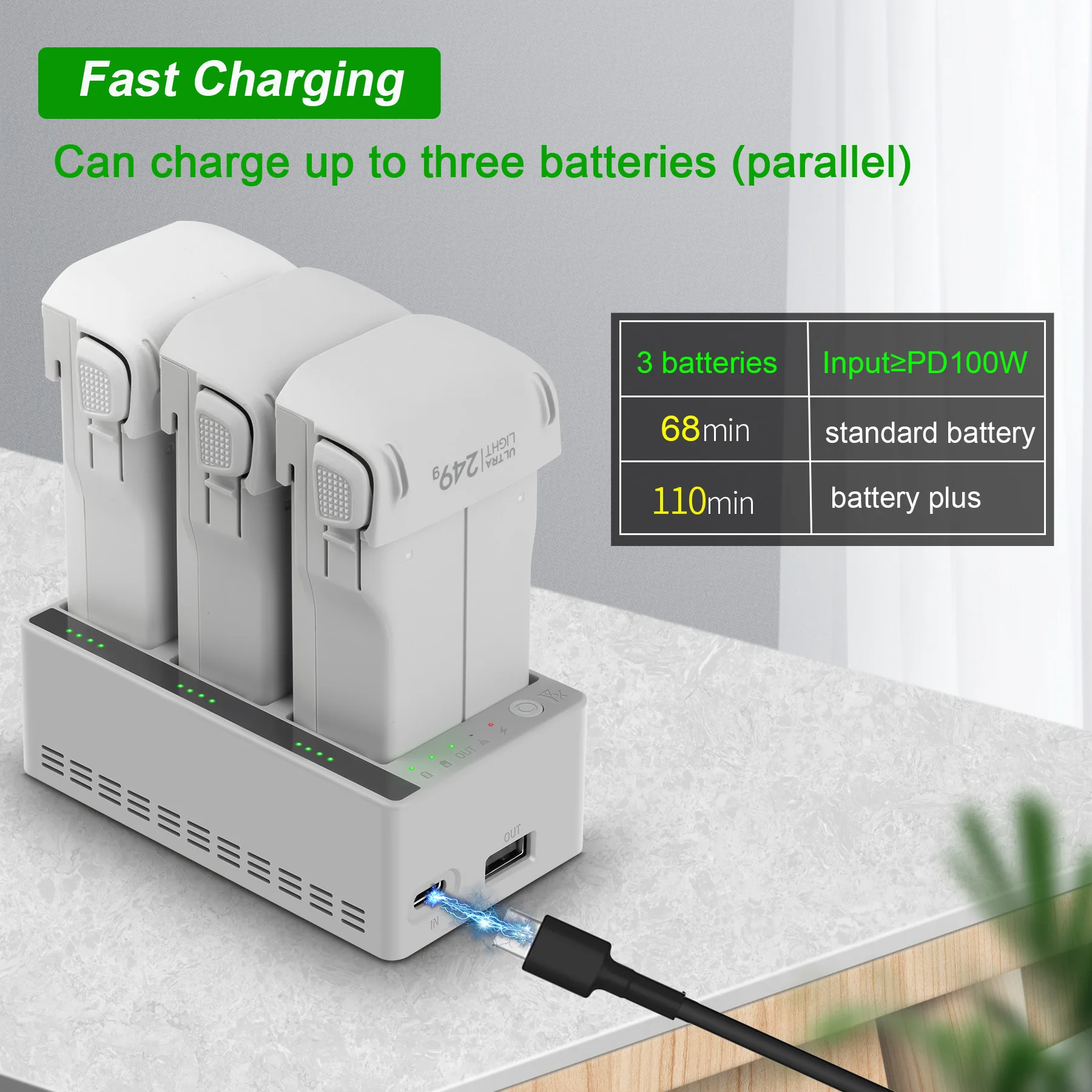 Зарядное устройство-хаб для DJ – обзор и цена Drone Charging Hub