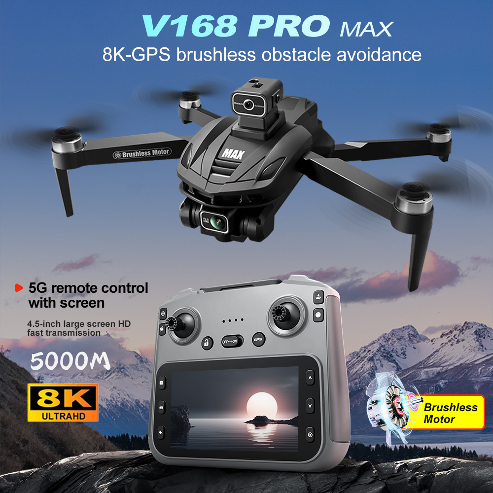 V168 PRO Max GPS Дрон 8K Профе – обзор и цена Drone Power Bank